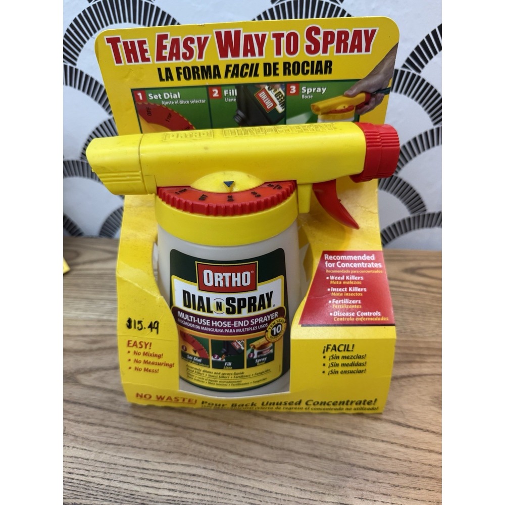 Ortho Dial N Spray Multi Use Hose End Sprayer 2005 - New in Pack Old Stock!